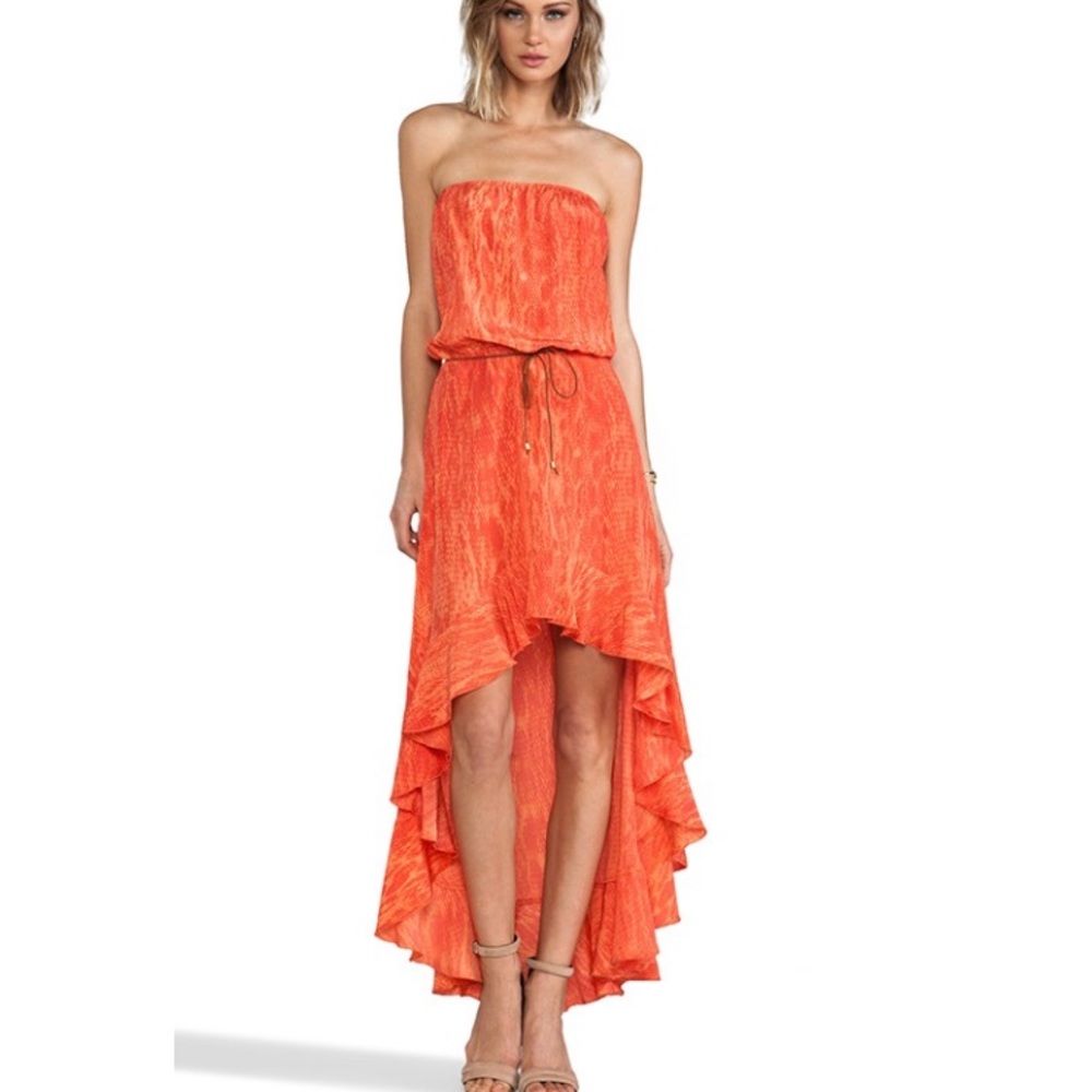 Karina Grimaldi Silk Orange Python Print - image 3